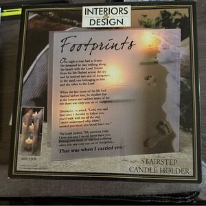 Brown Candle Holder with‎ Elegant Accents